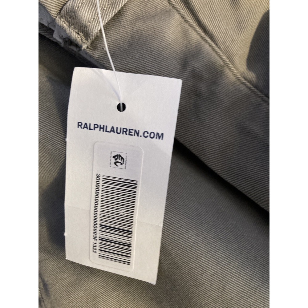 Polo Ralph Lauren Pants Men's 38x32 Gray Chino The Preston Flat Front Vtg #1827 - Picture 9 of 12